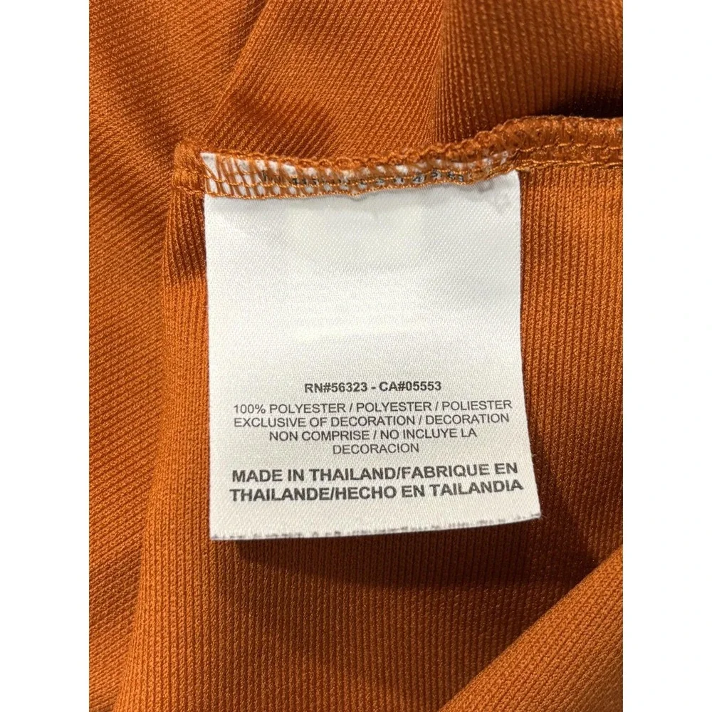Nike Dri-FIT Golf Polo Shirt Mens Large Orange ETX Logo Short Sleeve Performance